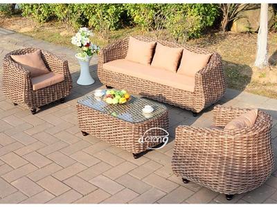 Garden Furniture Luxury Thick Rattan Sofa Set DR-2163 Wicker Garden Sofa Set